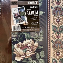  Vintage floral slip-in photo album by Belt Stationary