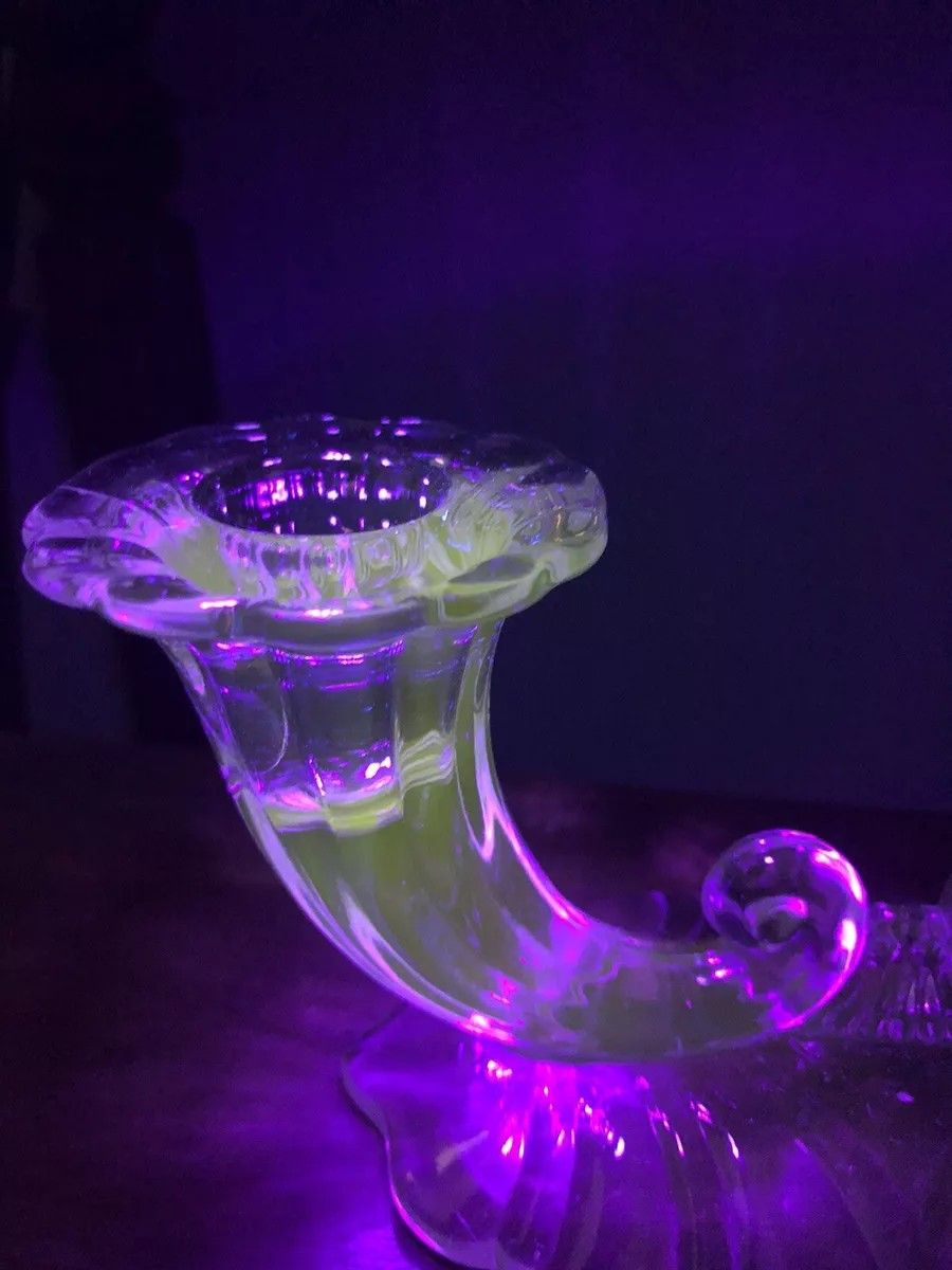 Vintage Crystal Double Candle Holders Candlestick