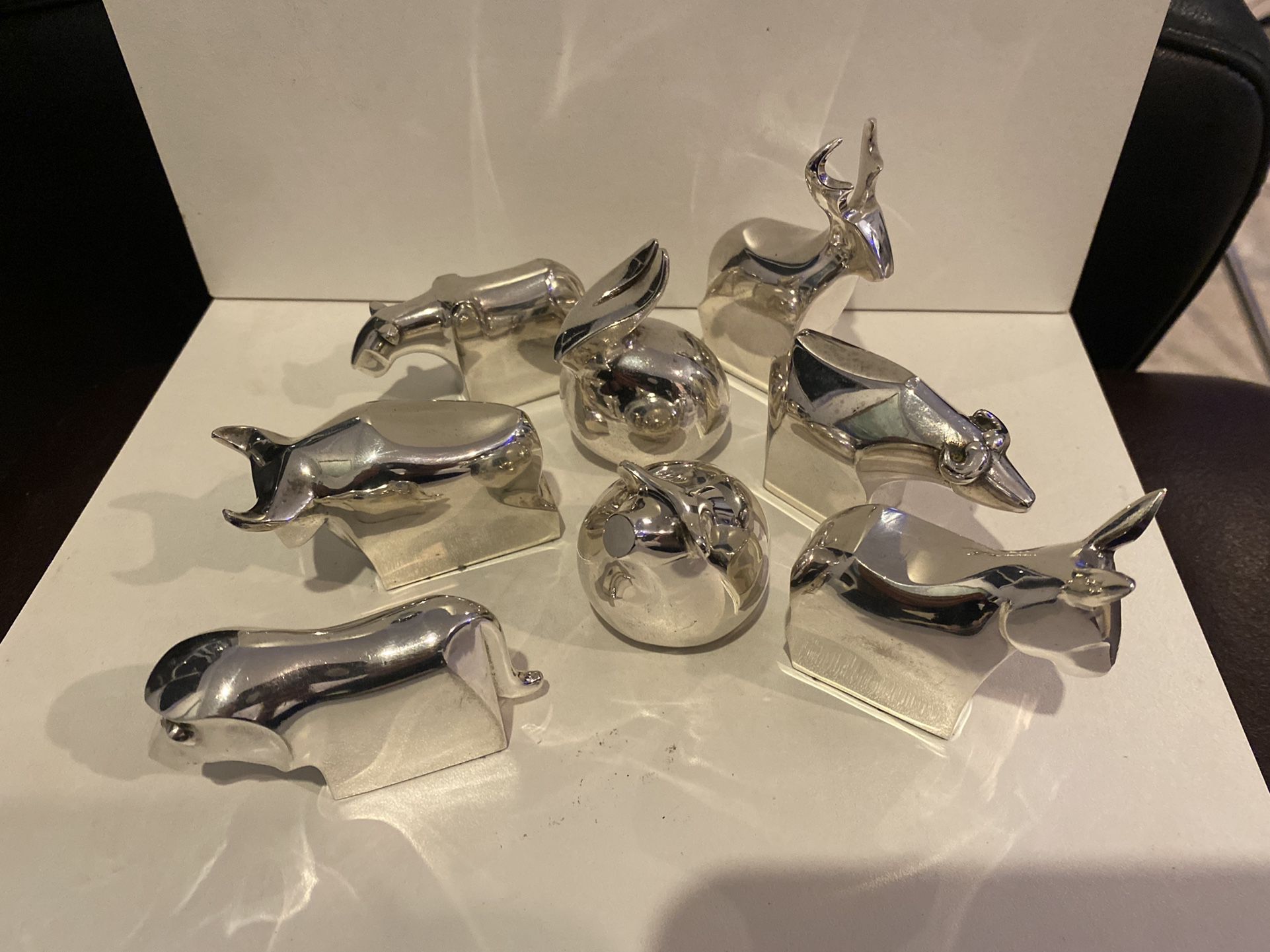 Dansk Designs Silver Plated Animal Modernist Sculptures 