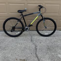 Nishiki Pueblo Mountain Bike 26 Inch Wheel 21 Speed ShimanoTourney Twist Shifter Bicycle Man Woman Boy Girl Outdoor Exercise Outdoor Fun