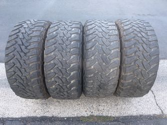 (4) 35x12.50R20 Toyo Open Country M/T Tires