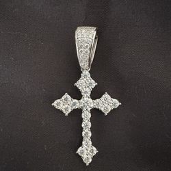 Moissanite Cross Pendant 