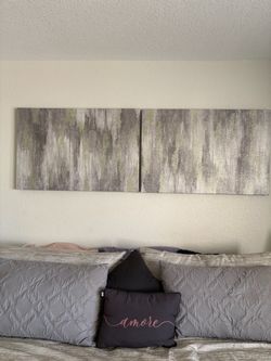 Abstract Canvas Wall Art Set of 2