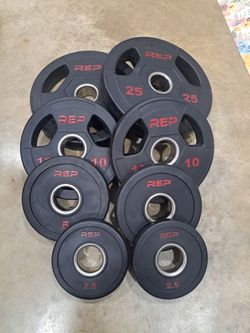 Rep fitness rubber coated Olympic weight plates