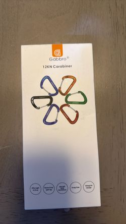 4pk Black Carabiners