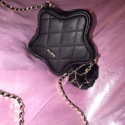 ALDO Black&Gold Small Star Purse 