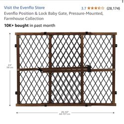 (2 Gates )Evenflo Position Baby/pet Gate 
