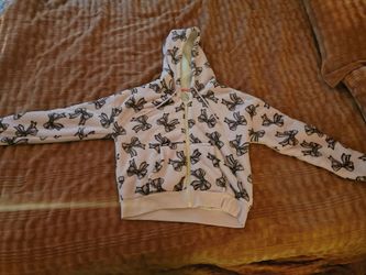 Bow zip up hoodie
