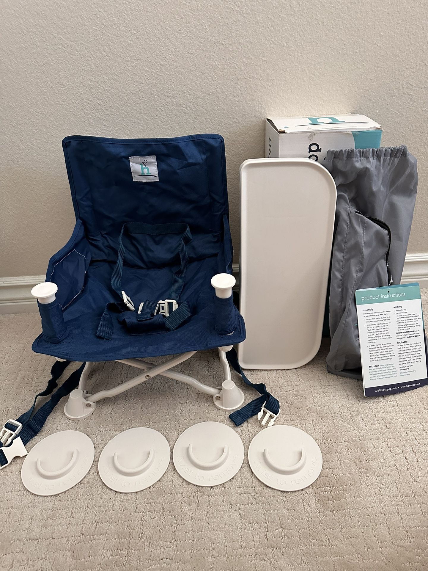 Hiccapop Omniboost Travel Booster Seat With Tray