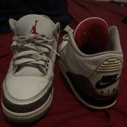 Nike Air Jordan 3 Retro White Cement Reimagined sneakers.
