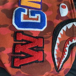 red bape hoodie