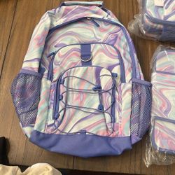Pottery Barn Teen Backpack, Lunch Pale, Binder