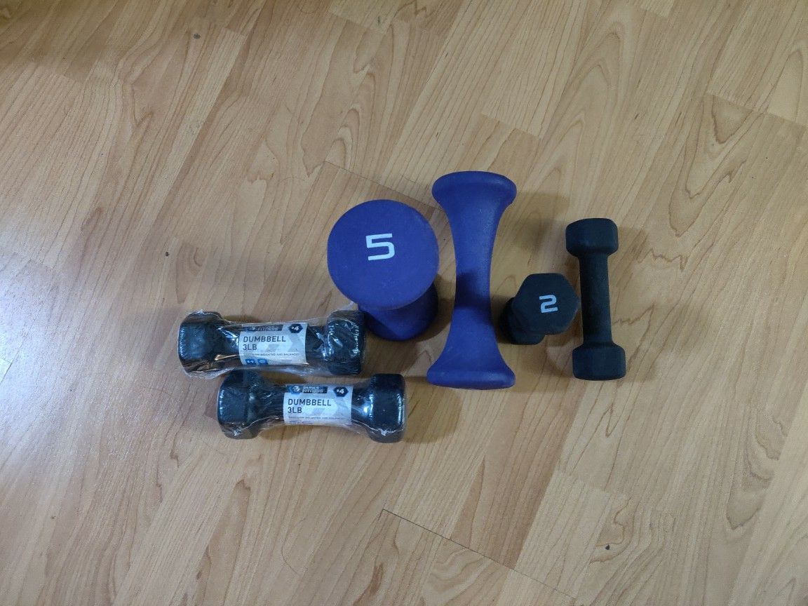 2 lb 3 lb 5 lb Dumbbells Resistance Weights