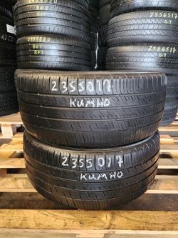235 50R 17 KUMHO ECSTA PA51 TIRES 2355017 USED TIRES (PAIR) MOUNT BALANCE INCLUDED