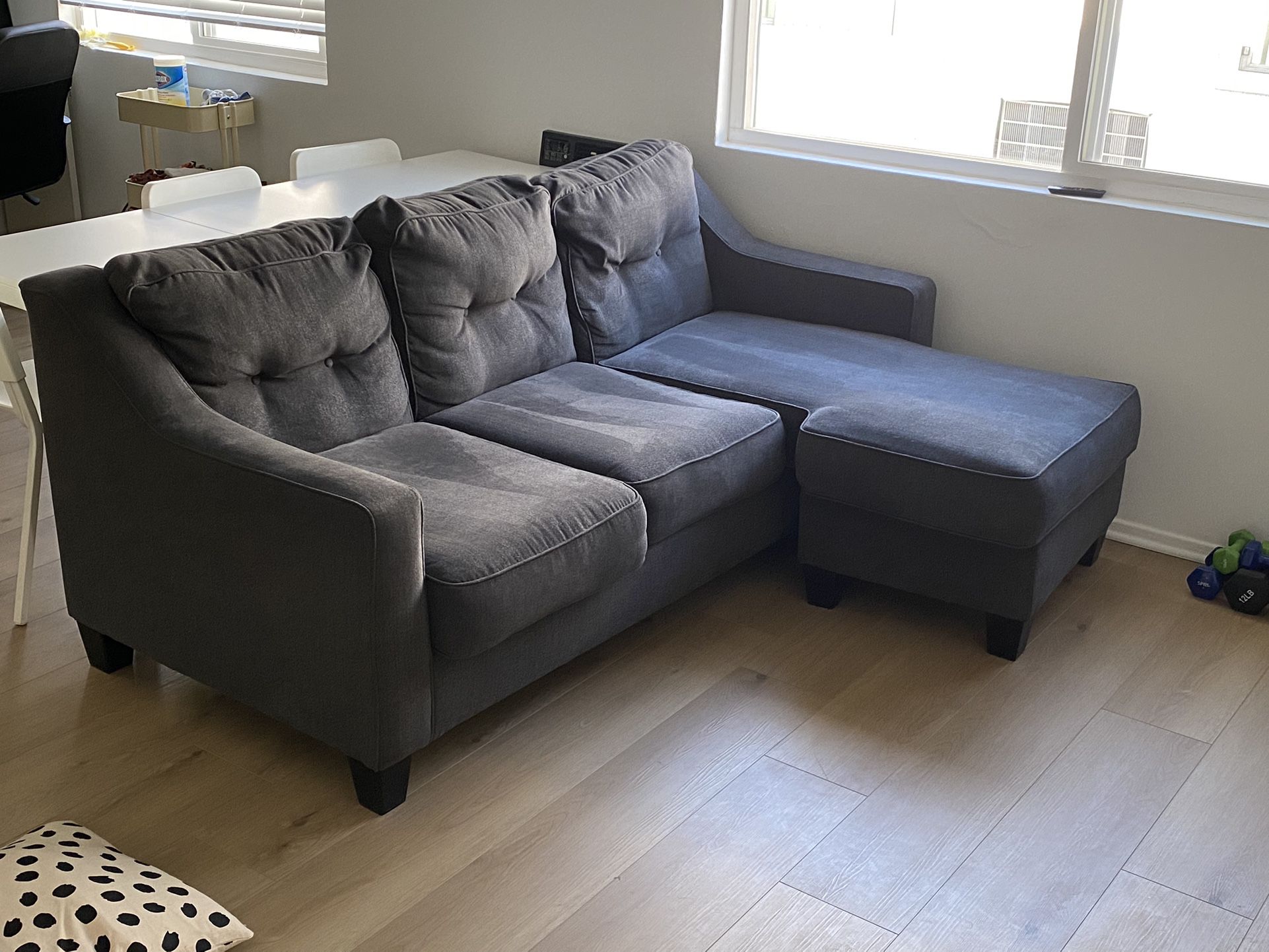 Couch Chaise - Grey - 3 Seat