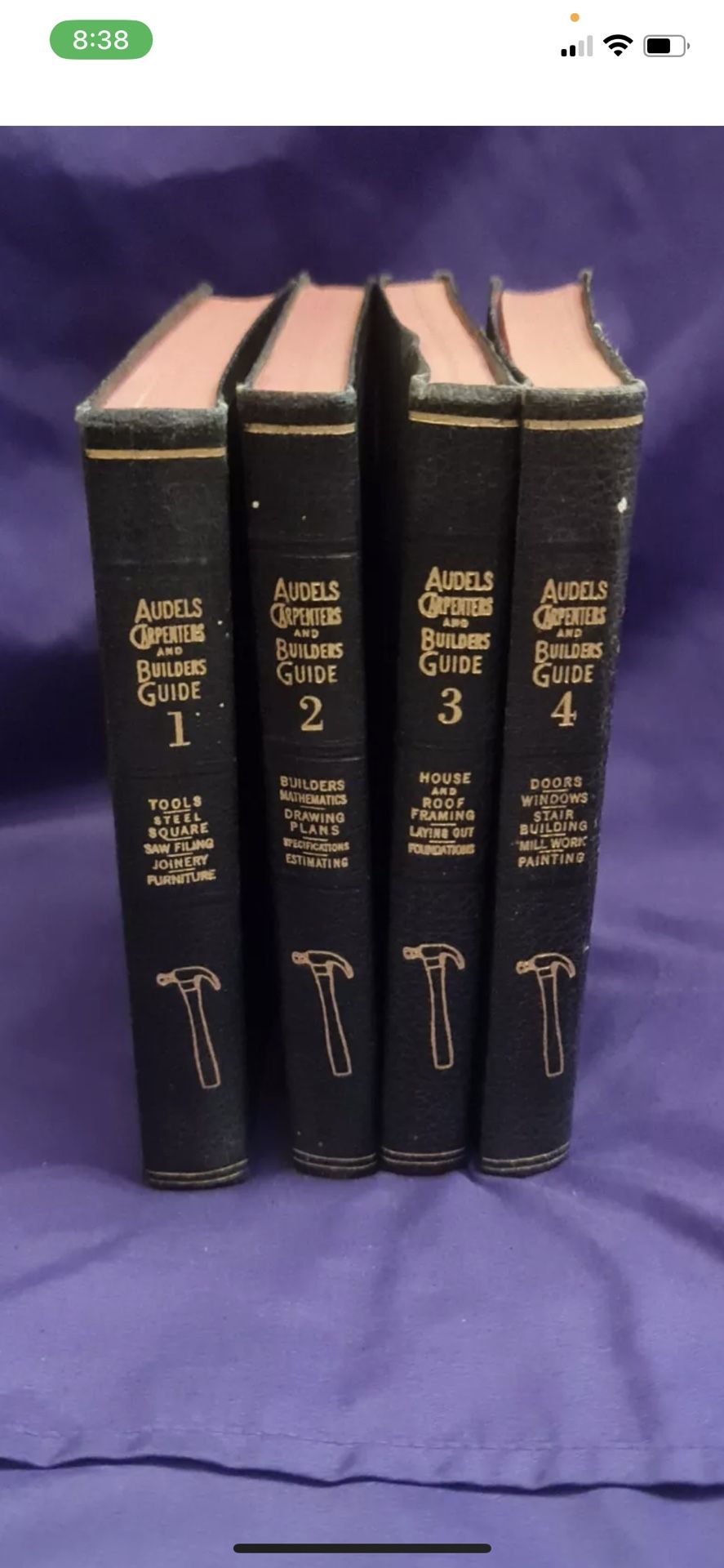 AUDELS CARPENTERS And BUILDERS GUIDE Complete Set Vols, 1-4 : 1949 Edition