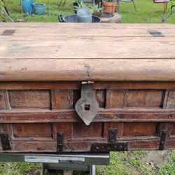 Vintage Wood Trunk 