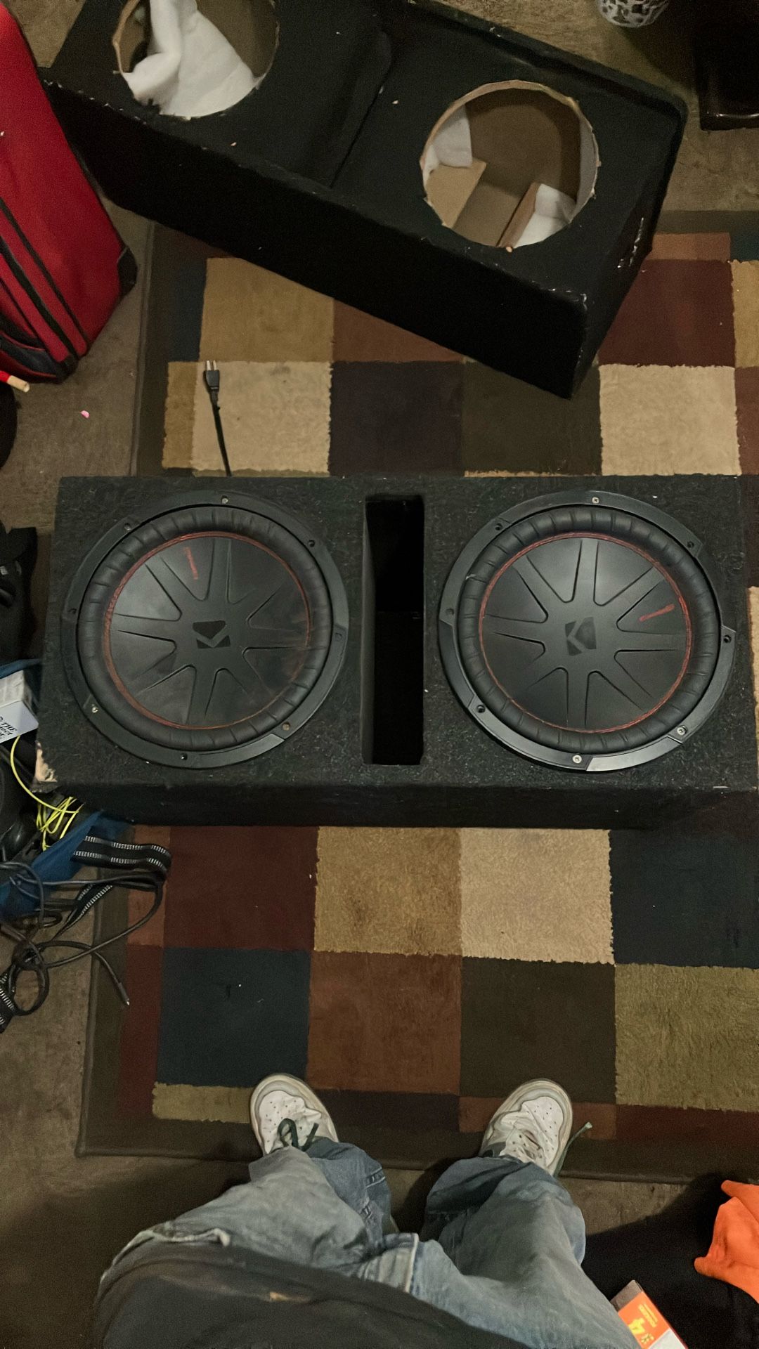 Kicker 12” Dual Box With 12” CompR Kicker Subs