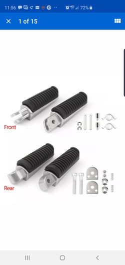 Yamaha front and rear foot rest