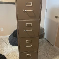 HON four drawer filing cabinet - Solid Steel