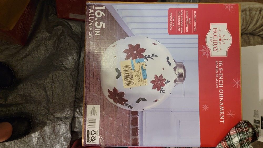 Large Decorative 16.5 inch christmas ornament