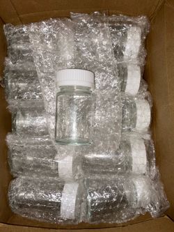 31 Pcs 2oz Glass Shot Bottles With Lids.