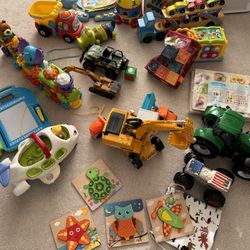 Toys Bundle Includes Wooden Toys, Interactive, Puzzles And Much More
