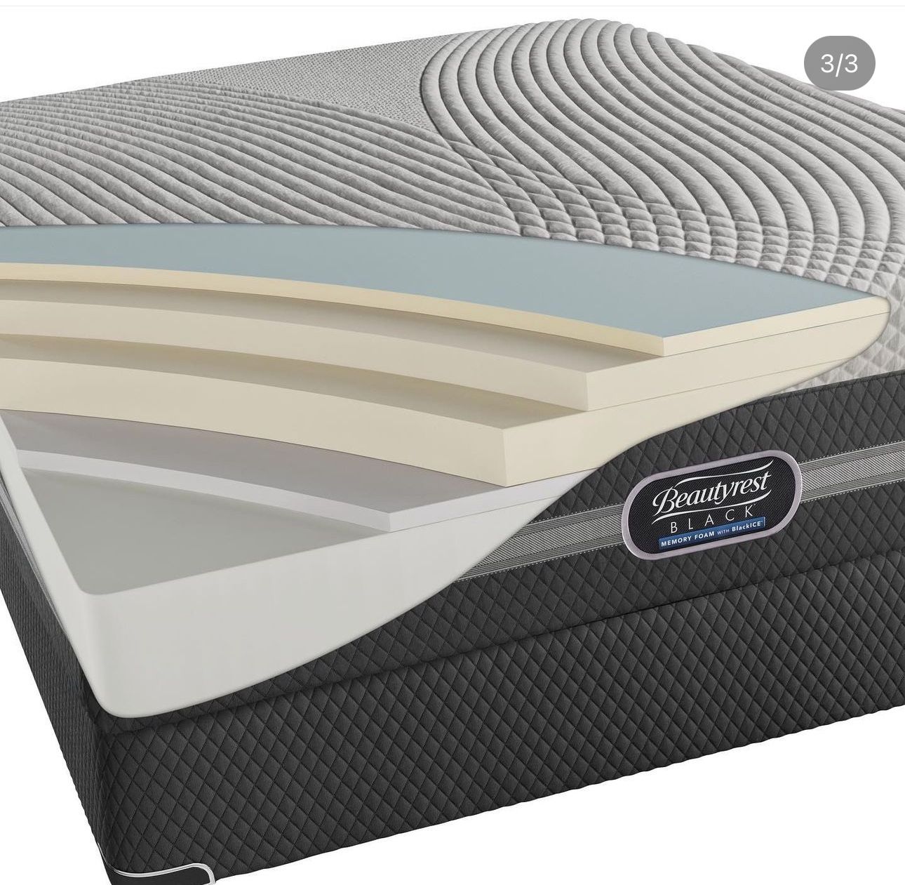 King Beautyrest Black Memory foam Mattress