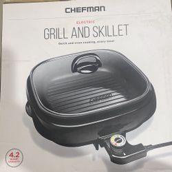 FREE BRAND NEW UNOPENED CHEFMAN GRILL AND SKILLET