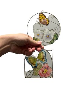 Set of 2 VTG Capiz Shell Suncatchers