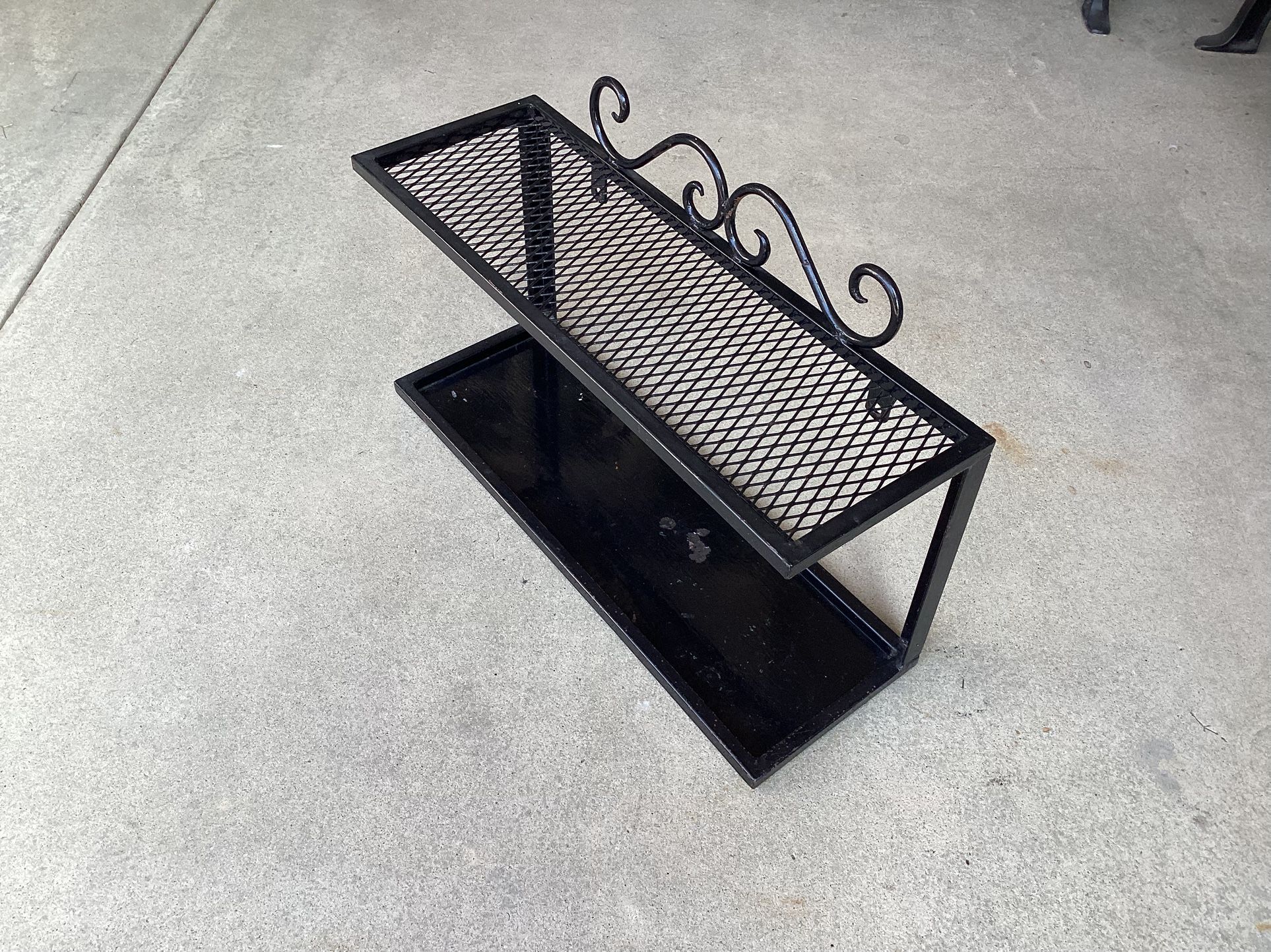 Garage Home Laundry Shelving Shelf Shelves Wall Storage Rack Floating Shelves Wrought Iron - Raca