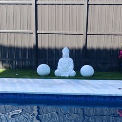 Concrete Buddha And Sphere
