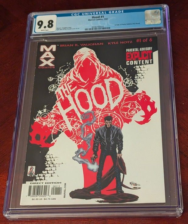 The Hood 1 1st Appearance Parker Robbins 2002 CGC 9.8 Ironheart Disney Marvel.