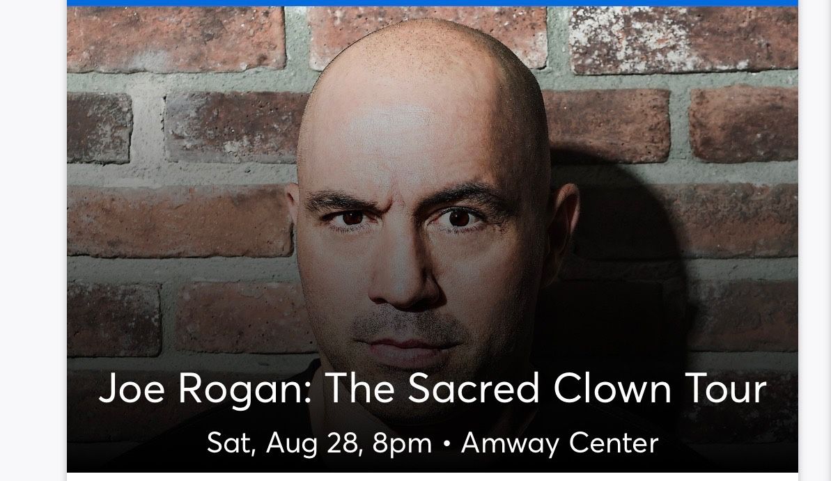 Joe Rogan Sacred Clown Tour Tickets