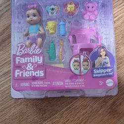 Barbie skipper first tooth Play set with doll and accessories