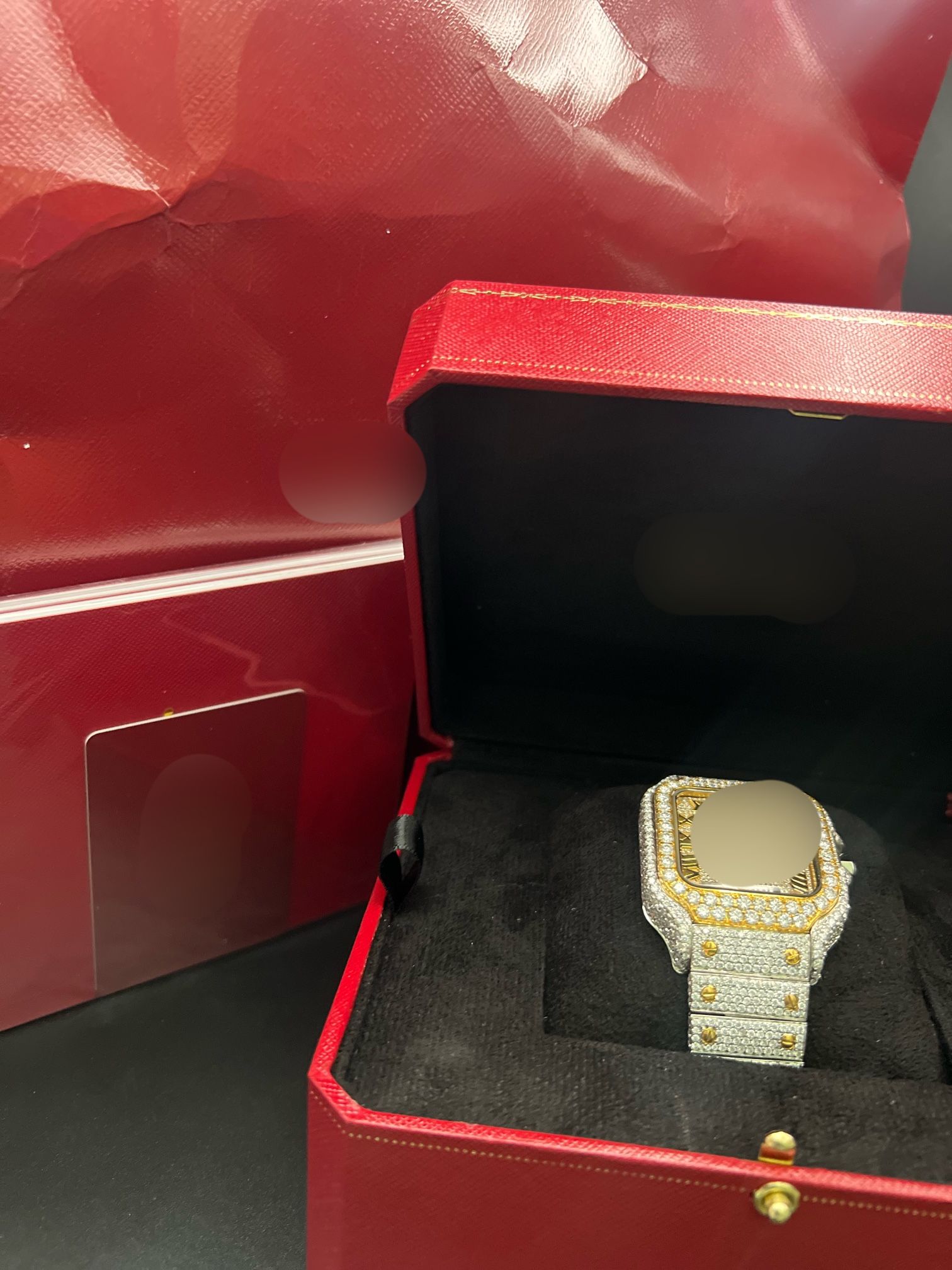Men’s Moissanite Cartier Watch