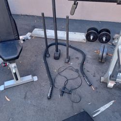 Complete Gym With Weights Sets Bench