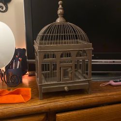 Wooden Bird Cage ( Decor ) Does Have Tray N Door 