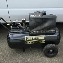 Sears Craftsman Professional 25 gallon Twin Cylinder Air Compressor Works Good Pick up in Burien Yes Available 