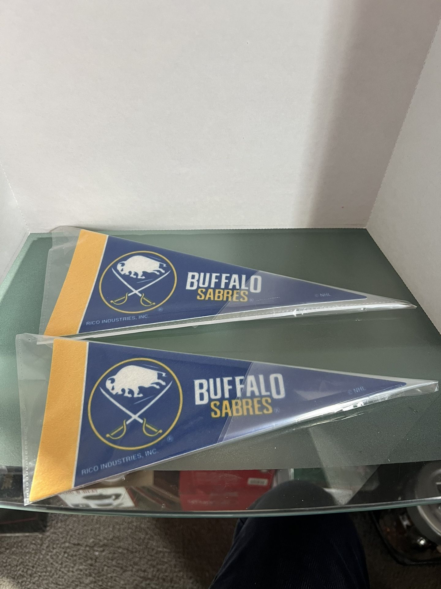 (2) Buffalo Sabres Mini Pennants