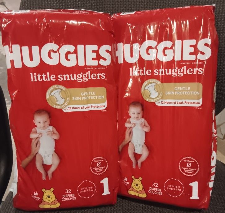 Huggies Little Snugglers (Size 1) 2 For $12