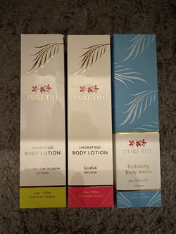 Pure Fiji - Hydrating Body Lotion Set - Coconut Lime Blossom, Guava, Coconut