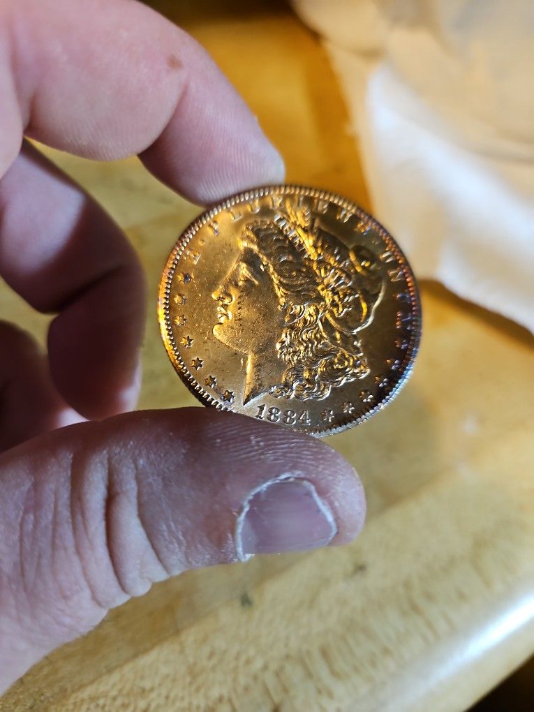 1884 Carson City Morgan Silver Dollar Monster Toned