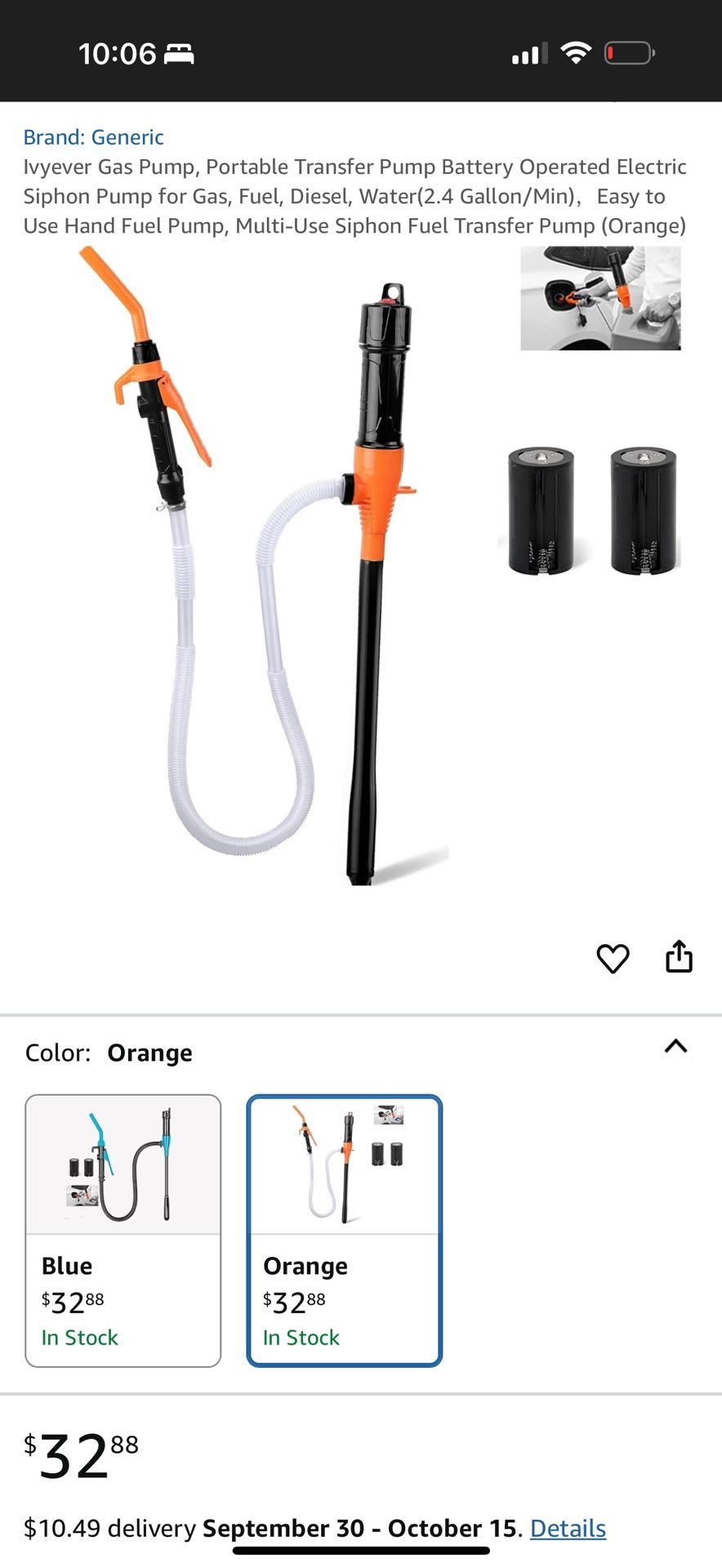Ivyever Gas Pump