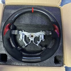 Carbon Fiber Alcantera Steering Wheel For Tundra (07-21)