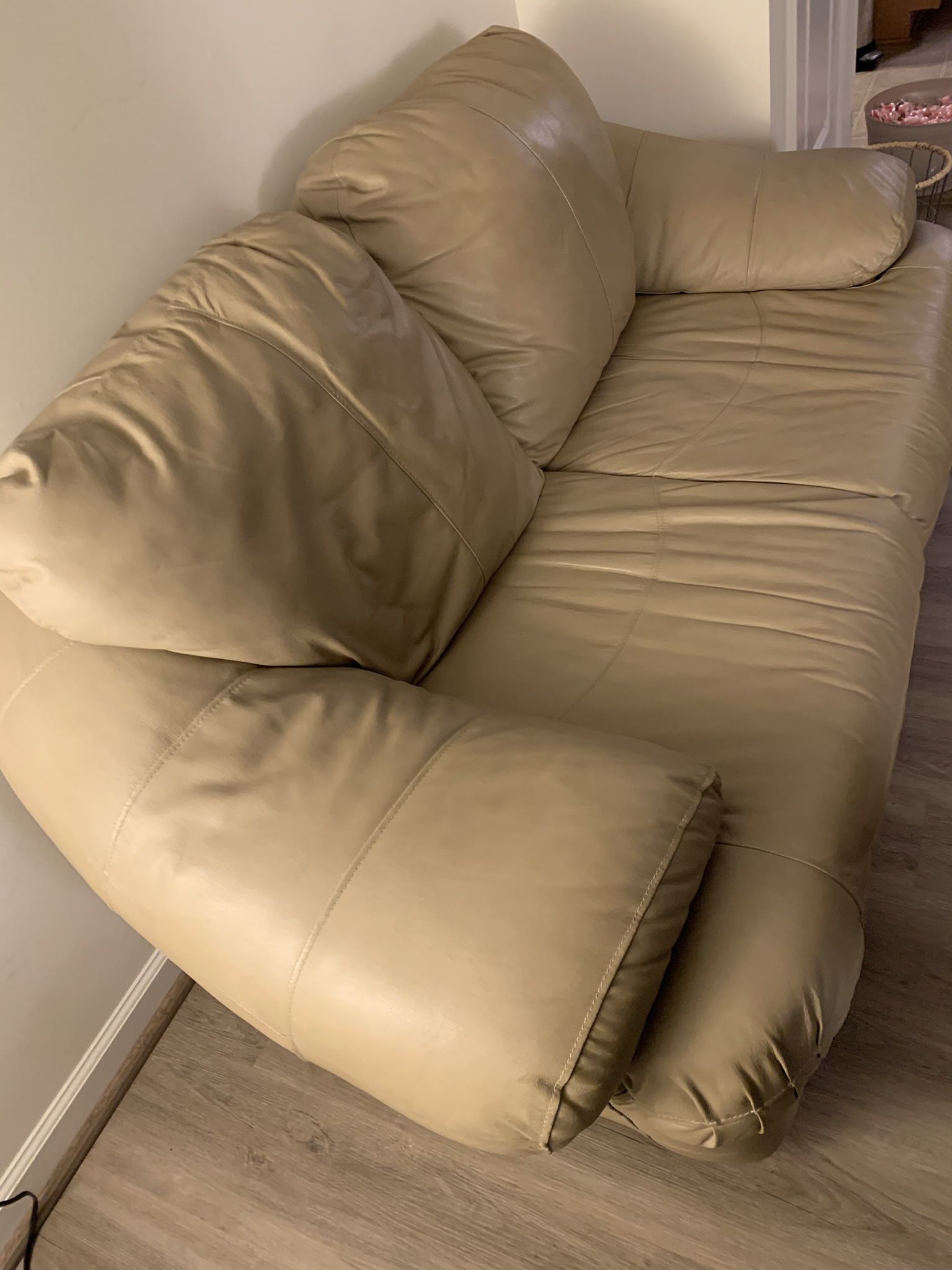 Bonded Leather Sofa & Loveseat