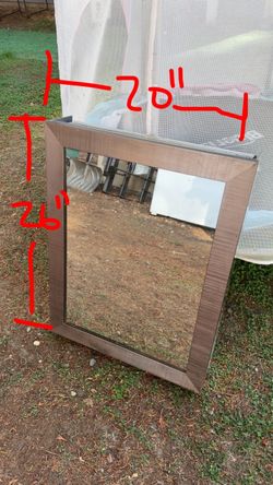 Medical Framed Wall Mirror 20x26 Inches