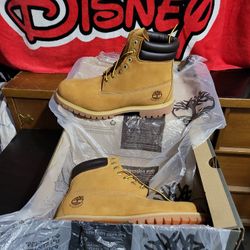 I have a brand new pair of construction timberland's size 10 and a 1/2 for sale