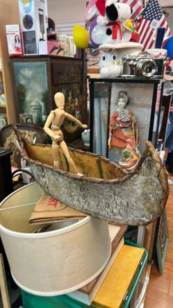 Vintage Birchbark Canoe