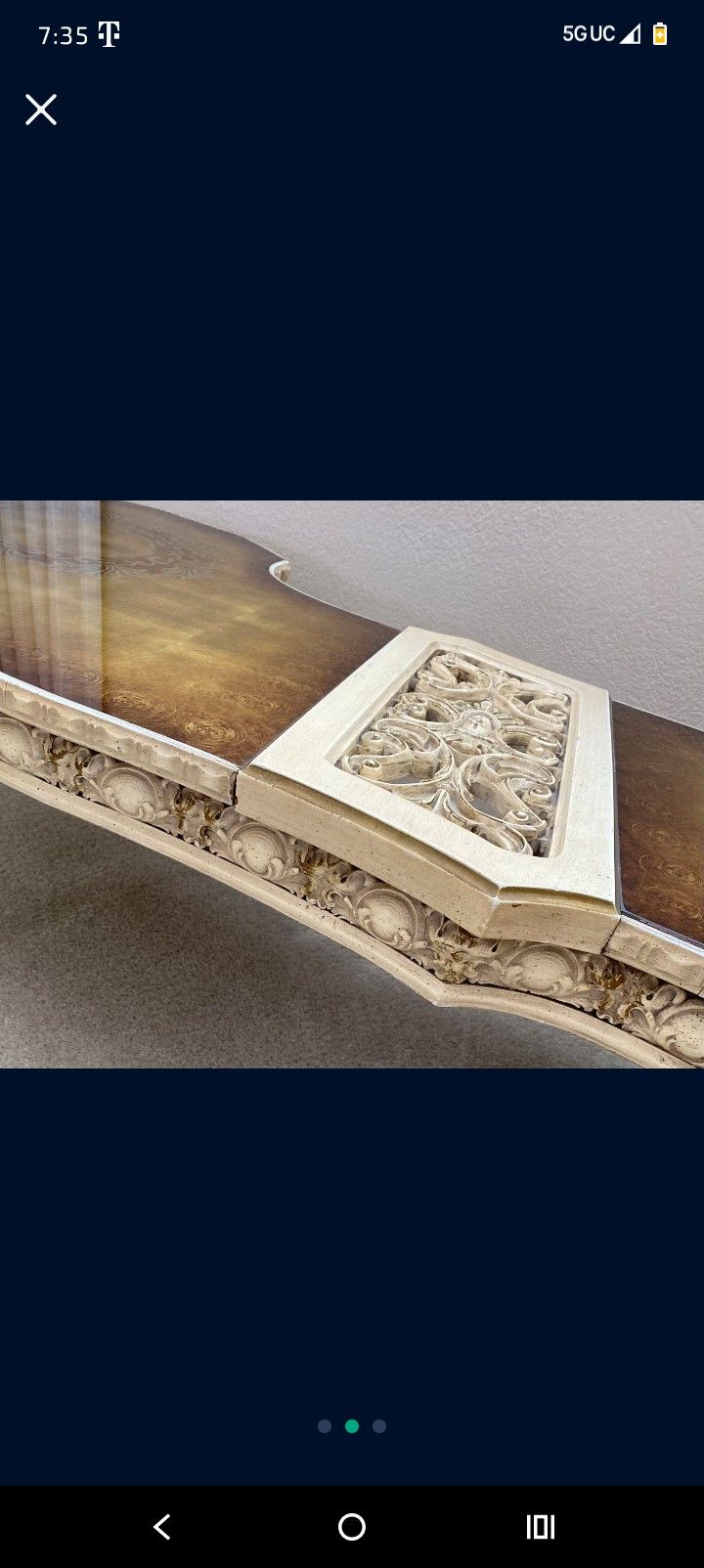 Antique French Provincial Coffee Table - Very Rare and Unique